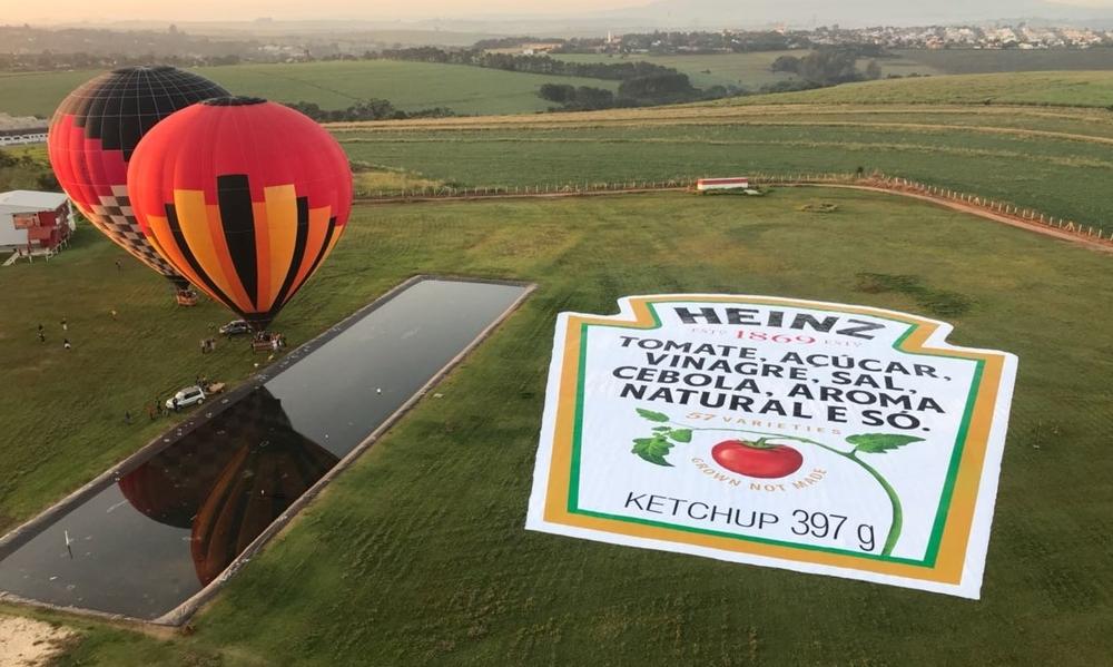 Ação para a Heinz traz rótulo que pode ser visto do espaço