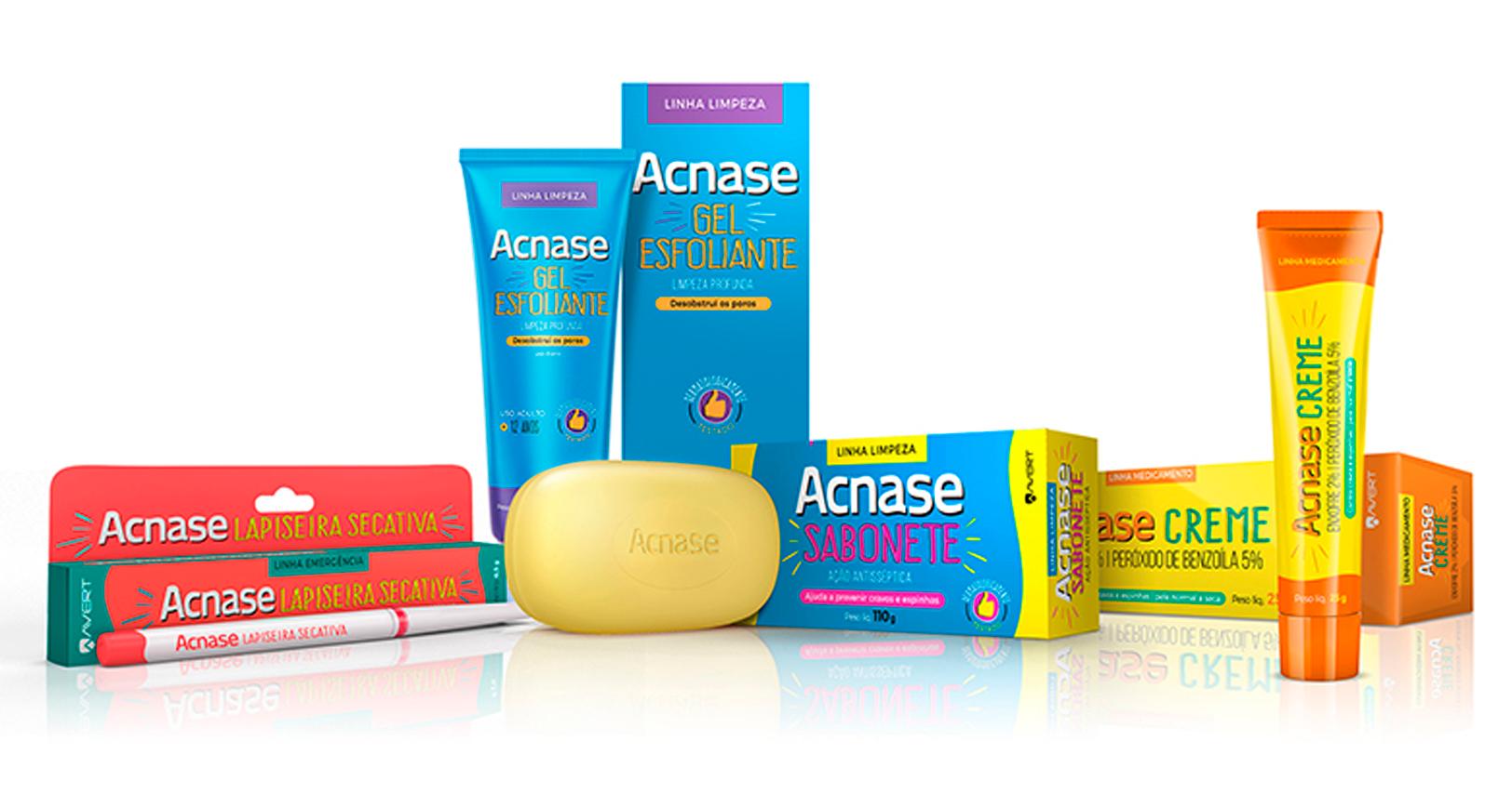 Acnase reformula embalagens