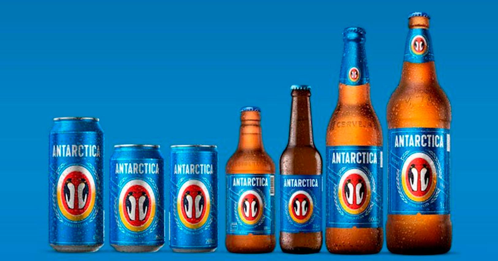 Cerveja Antarctica muda visual de seu tradicional pinguim