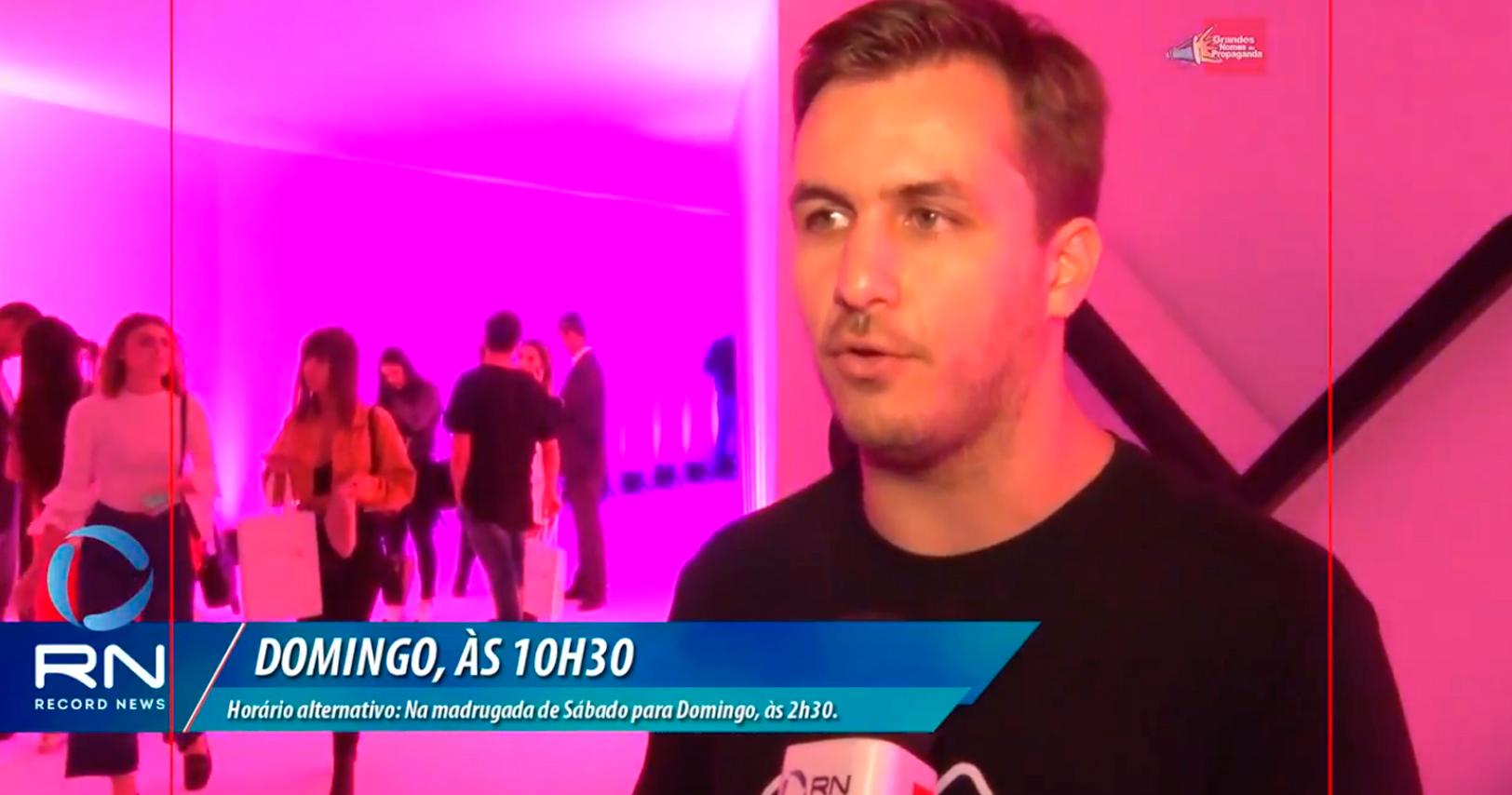 Domingo, às 10h30, tem Grandes Nomes da Propaganda na Record News!