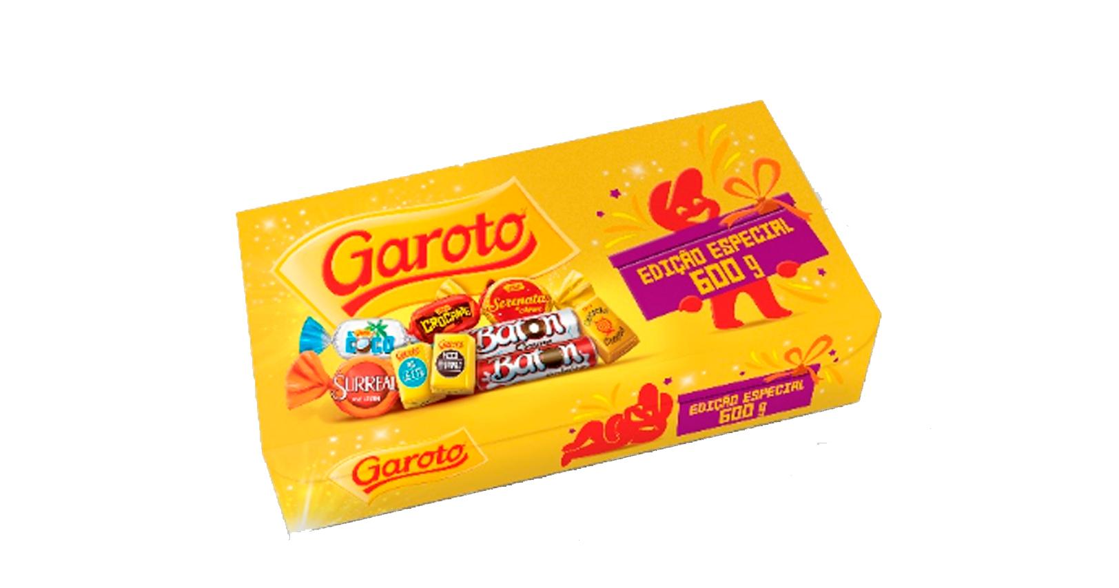 Chocolates Garoto apresenta caixa de bombons com 600 gramas