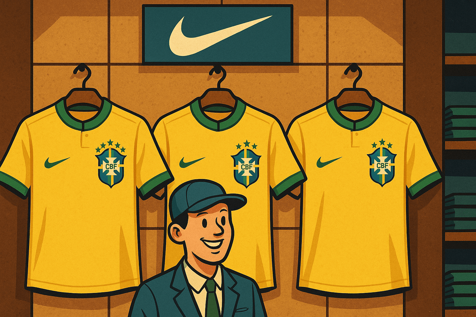 Seleção de Ancelotti é trunfo da Nike e Grupo SBF para vender 1 milhão de camisas até a Copa de 2026