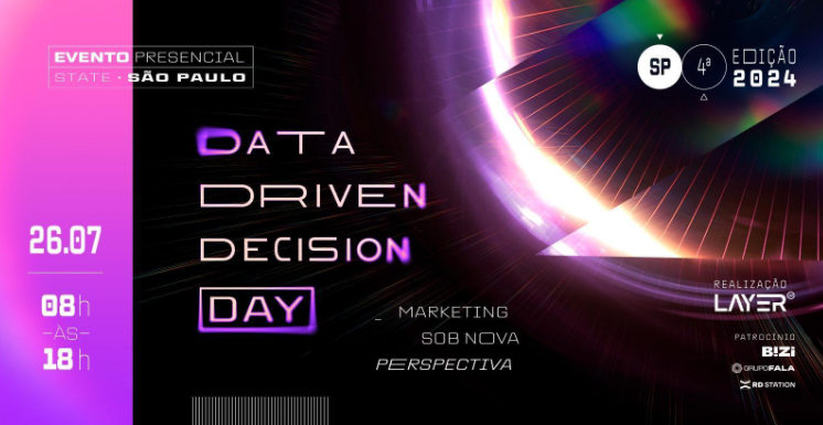 Data Driven Decision Day, evento que reúne profissionais de marketing para implementar estratégias baseadas em dados.